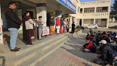 Educating Future Voters – National Voter Day 2025 – State School of Sports Jalandhar
